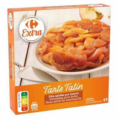 Carrefour Extra Frozen Tarte Tatin Apple Tart, 600g