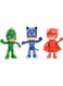 PJ Masks 3-Pack Action Figures - Catboy, Owlette &amp; Gekko Toy Set, Poseable Superhero Characters For Kids &amp; Toddlers, Durable Cake Toppers &amp; Party Decoration, Collectible Role Play Gift For Boys
