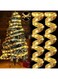 Goodern 2 Pack Christmas Ribbon Fairy Lights,10M(2x5M) 100 LED Christmas Ribbon Lights Christmas Tree Ribbon Battery Powered Christmas Lights Xmas Ribbon Fairy Lights for Xmas Party Hanging Decor