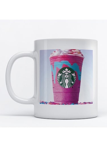 Starbucks Lovers Printed Mug White/Pink/Blue