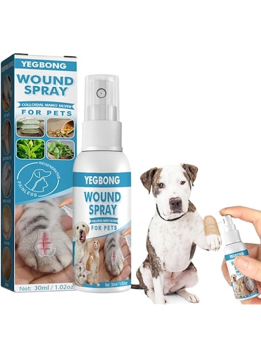 FDTY Pet Wound Care 30ml: Wound and Skincare - Liquid Spray for Dogs, Cats &amp; Animals   For Broken &amp; Itchy Skin   Helps Prevent Infectio ns   Alcohol-Free
