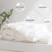 Infini Homes Microfiber Duvet   Double Size   White   Soft, Lightweight, and Luxurious   Box Pattern Design   220x240 cm