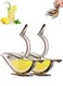 Lemon Squeezer, Acrylic Manual Lemon Slice Squeezer, Bird Lemon Squeezer Portable Transparent Fruit Juicer, Hand Juicer for Orange Lemon Lime Pomegranate(Grey, 2 Pack)