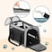 Petsfit Foldable Travel Dog Carrier, Soft-Sided Pet Travel Carrier Grey