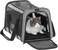 Petsfit Foldable Travel Dog Carrier, Soft-Sided Pet Travel Carrier Grey