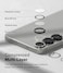 Samsung Galaxy S25 Camera Lens Protector, [Installation Tray] 9H Tempered Glass Camera Cover Screen Protector Metal Individual Ring for Samsung Galaxy S25 Black