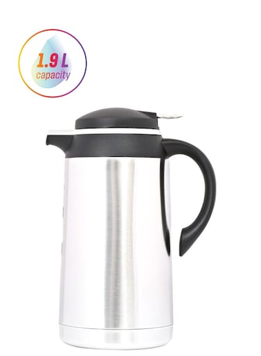 Stainless Steel Regal Flask 1.9L Silver/Black