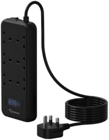 EXT02 PowerStrip Extension 3250W GaN with On-Off Switch, Safety Protection and Multi-Plug Functionality Extend