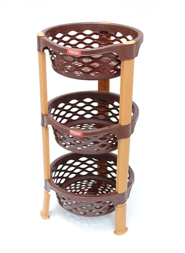 Ultima Steps Kitchen Rack Basket Detachable Stand Plastic 3 Steps