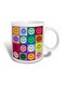 Colourful Smiley Face Printed Mug Multicolour