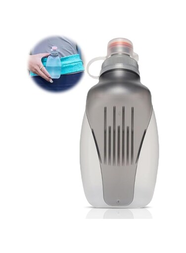 Running Water Bottle, Drinking Bottle for Jogging, Small Leak-Proof Water Bottle, Small Drinking Bottle, BPA-Free with Clip, Sports Drinking Bottle for Jogging, Hiking, Cycling, Motorcycling, 250 ml