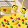 Magnetic Bee Bean Picking Tabletop Game for Kids &ndash; Educational Focus Toy, Indoor &amp; Outdoor Family Fun