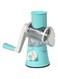 Dubai Gallery Multi-Function Drum Rotary Grater Blue/Clear/White 24.50 X 12.50 X 19Cm