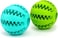 Nyganmelloz Dog Toy Ball, Dog Puzzle Teething Toys Bal, Nontoxic Bite Resistant Ball for Pet Dogs Puppy Cat, Food Treat Feeder Chew Tooth Cleaning Exercise Game IQ Training 7CM(1PCS）