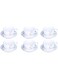 Royalford 12PCS Bone China Round Cup &amp; Saucer Set &ndash; Ideal for Daily Use &ndash; Non-Toxic, Ecologically Tasteless, Smooth Surface, Translucent, Comfortable Grip and Lightweight