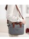 Lunch Bag for Women Men, Leakproof Tote with Adjustable Strap, Large Capacity Lunch Box Cooler Bag for Work, Office, Picnic, Reusable Lunch Pail for Adults Grey
