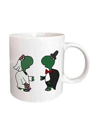 Funny Wedding Printed Mug White/Green