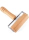 lasenersm Showay 1 Piece 12Cm Wide Wood Pastry Pizza Roller Wooden Brayer Wooden Rolling Pins Wood Dough Roller 5D Diamond Painting Tool Wooden Roller For Baking Or Ceramic Pottery Clay Working
