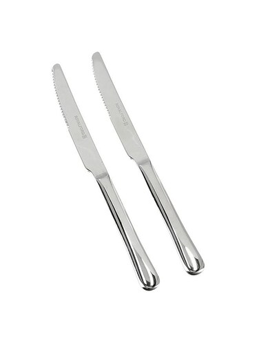 2-Piece Steak Knife Set Silver