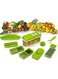 Chopper Food Processor 4-in-1 Handheld Blender Salad Spinner Onion Slicer Cheese Grater Potato Cutter Meat Mincer Garlic Dicer Mandoline Slicer Kitchen Tools &amp; Gadgets Herb Roller