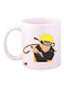 The Anime Naruto Printed Mug White/Black/Yellow Standard Size