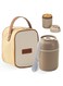 17.6 OZ Stainless Steel food thermo for hot food, kids lunch insulated food container Double-Walled Vacuum Soup Thermo Keep Hot &amp; Cold 14H (Brown)