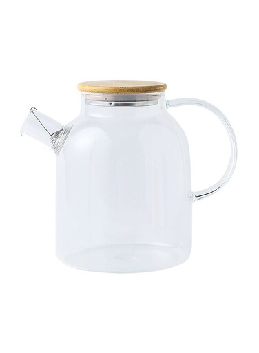 Glass Flask Clear 21x17.5x8cm