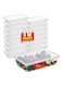 10Pcs Food Storage Box, Plastic Kitchen Storage Containers with Lids - Microwave, Freezer &amp; Dishwasher Safe - Ideal for Meal Prep &amp; Takeaway(17X12X4 CM)