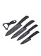 Kitchen Ceramic Knife Set Professional Knife With Sheaths Super Sharp Rust Proof Stain Resistant include15cm Chef Knife 12.7cm Utility Knife 10cm Fruit Knife 7.7cm Paring Knife One Peeler