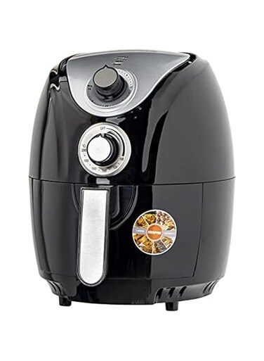 2.5L Capacity Air fryer  1300W Air Fryer With Rapid Air Circulation System Black"Min-1 year manufacturer warranty"-GAF37521