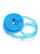 5M Length Clothes Drying Hangers Outdoor Anti Slip Slide Rope Clothesline Washing Line With Metal Hook Laundry Storage Racks Blue 5*1.5mm