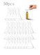 50PCS Mini Funnel, Mini Clear Plastic Funnels, Multi-Purpose Funnels, Tiny Funnel For Bottle Filling, Perfumes, Essential Oils, Science Laboratory Chemicals