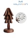 3 in 1 Hot Pan &amp; Pot Pad Wooden Trivets Coaster, Heat Resistant Base Stand (Black Walnut)