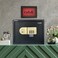 Rubik Large Safe Box A4 Documents Size for Home Office with Key and Pin Code Keypad for Cash Documents Jewelry Passports RB30AJ (38x30x30cm) (Black)