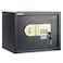Rubik Large Safe Box A4 Documents Size for Home Office with Key and Pin Code Keypad for Cash Documents Jewelry Passports RB30AJ (38x30x30cm) (Black)