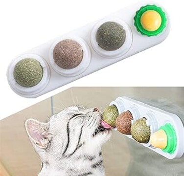 Znworld Catnip Toys For Cats, Cat Lick Toys with Treat, Pet Licking Suction Molar Toy, Cat Treats Chew Toy