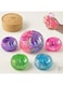1 PCS Random Mystery Color Glitter Dumpling Squishy Stress Ball with Bamboo Steamer Basket, Kawaii Mochi Fidget Toy for Kids Adults, Anti-Anxiety Sensory Squeeze Bao Bun, Random Mystery Color &ndash; 1 Pack