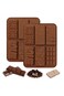 Pack 6 in 1 Silicone Break Apart Chocolate Bar Mold, Silicone Molds for Wax Melts Non Stick Homemade Protein and Energy Bar Mould