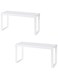 Variera Can Double Layer Overlap Cupboard 2 Shelves Cabinet Shelf 12.5 Inch Insert Organizer Stack Cups Jars Bowl Folding Steel-White