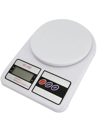 Dubai Gallery Electronic Kitchen Scale White 7Kg