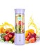 ZUERST Personal Size Hand Blender,Mini Travel Blender Smoothie Maker with Lid Straw,Wireless 500ml Blender Mixer for Travel Home (Lavender)
