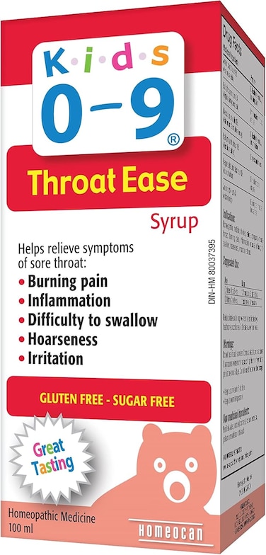 Kids 0-9 Relief Throat Ease Syrup For 0-12 Years