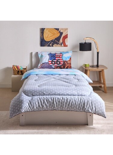 Box Gaming Biker 2-Piece Single Microfibre Comforter Set 220 x 135 cm