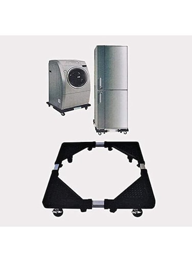 Adjustable Mobile Stand with 4 Wheels for Refrigerators and Washing Machines