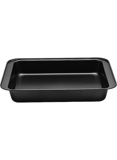 Nonstick Deep Baking Tray, Black, 32x22x4.5 cm Black 32cm