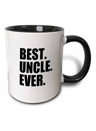 Best Uncle Ever Printed Mug Black/White