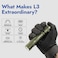 WUBEN L3 Flashlights High Lumens, 3000 Lumen Bright Flashlight Rechargeable, Dual-way USB C Charging 7 Light Mode, IP68 Handheld Flashlight for Tactical/Outdoor/Dog Walking, Tool Gifts for Men Green