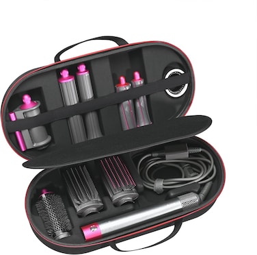 RLSOCO Airwrap Case for Dyson Airwrap Complete Long/Complete Styler HS08 HS05 HS01,NOT for Dyson Airwrap i.d. - Fits 4pcs Long Barrels or Short Barrels - Black (Case Only,Hair Styler is not Included)