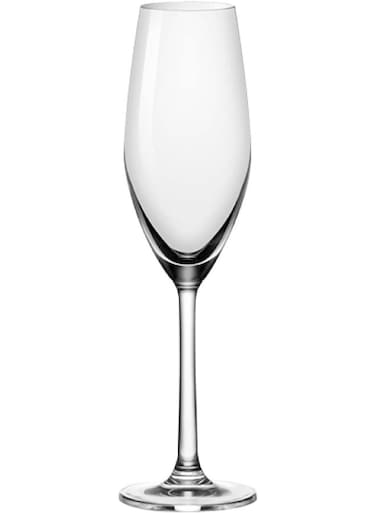 Sante Flute Champagne Glass, 210Ml, Set Of 6, Clear, 026F07, Champagne Flutes, Champagne Glasses, Sparkling Wine Flutes, Tulips Glasses, Couple Glass