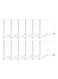 12pcs Shelf Dividers for Closet Organization, Acrylic Shelf Divider for Wooden Shelving, Wood Shelf Organizer for Closet, Bedroom, Kitchen, and Office